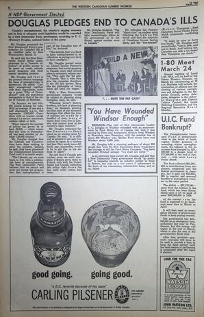   The Western Canadian Lumber Worker, Vol. XXX, No. 5, 1st Issue Mar. 1963   , page 8