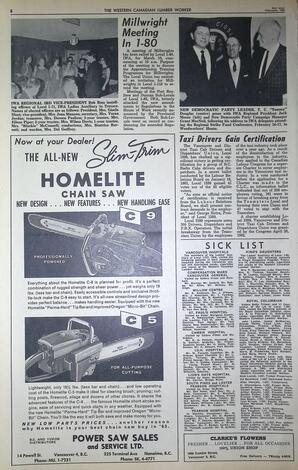   The Western Canadian Lumber Worker, Vol. XXX, No. 4, 2nd Issue Feb. 1963   , page 8