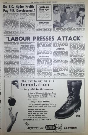   The Western Canadian Lumber Worker, Vol. XXX, No. 3, 1st Issue Feb. 1963   , page 3