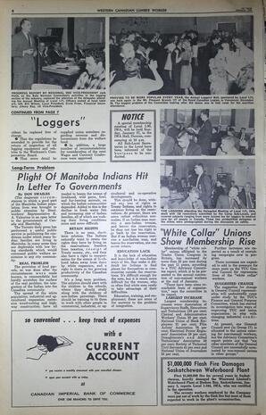   The Western Canadian Lumber Worker, Vol. XXX, No. 1, 1st Issue Jan. 1963   , page 8