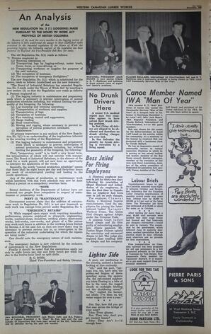   The Western Canadian Lumber Worker, Vol. XXIX, No. 24, 2nd Issue Dec. 1962   , page 6