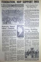 The Western Canadian Lumber Worker, Vol. XXIX, No. 20, 1st Issue Nov. 1962