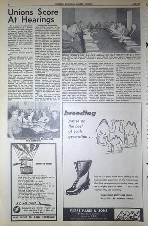   The Western Canadian Lumber Worker, Vol. XXIX, No. 18, 2nd Issue Oct. 1962   , page 6