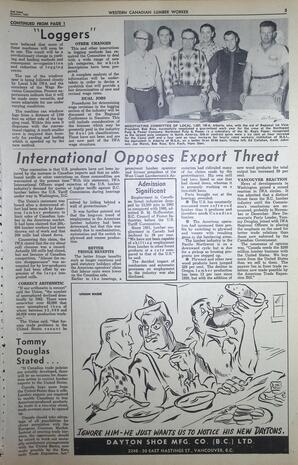   The Western Canadian Lumber Worker, Vol. XXIX, No. 18, 2nd Issue Oct. 1962   , page 3
