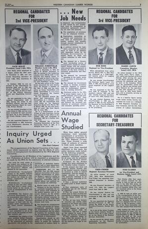   The Western Canadian Lumber Worker, Vol. XXIX, No. 17, 1st Issue Oct. 1962   , page 3