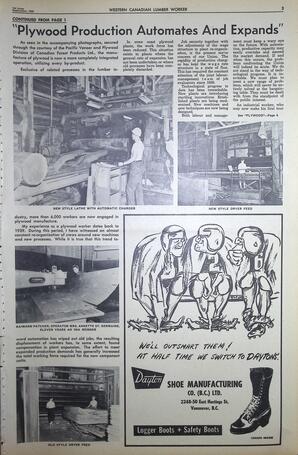   The Western Canadian Lumber Worker, Vol. XXIX, No. 16, 1st Issue Sep. 1962   , page 3