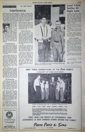   The Western Canadian Lumber Worker, Vol. XXIX, No. 14, 1st Issue Aug. 1962   , page 6