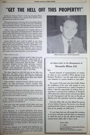   The Western Canadian Lumber Worker, Vol. XXIX, No. 13, 2nd Issue Jul. 1962   , page 5