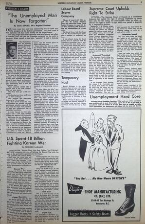   The Western Canadian Lumber Worker, Vol. XXIX, No. 13, 2nd Issue Jul. 1962   , page 3