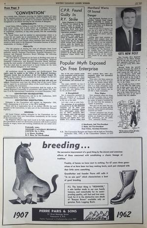   The Western Canadian Lumber Worker, Vol. XXIX, No. 11, 2nd Issue Jun. 1962   , page 6