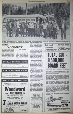   The Western Canadian Lumber Worker, Vol. XXIX, No. 11, 2nd Issue Jun. 1962   , page 2