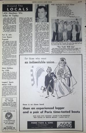   The Western Canadian Lumber Worker, Vol. XXIX, No. 9, 1st Issue May 1962   , page 6