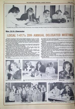   The Western Canadian Lumber Worker, Vol. XLVI No. 5, Jun. 1978   , page 8