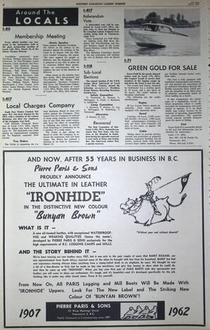   The Western Canadian Lumber Worker, Vol. XXIX, No. 6, 2nd Issue Mar. 1962   , page 6