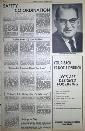  The Western Canadian Lumber Worker, Vol. XXIX, No. 6, 2nd Issue Mar. 1962   , page 5