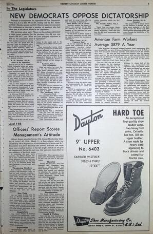   The Western Canadian Lumber Worker, Vol. XXIX, No. 6, 2nd Issue Mar. 1962   , page 3
