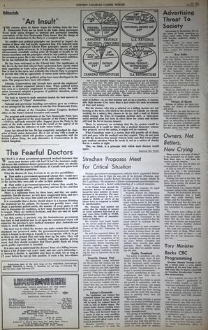   The Western Canadian Lumber Worker, Vol. XXIX, No. 4, 2nd Issue Feb. 1962   , page 4