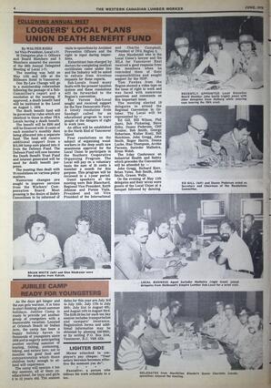   The Western Canadian Lumber Worker, Vol. XLVI No. 5, Jun. 1978   , page 4