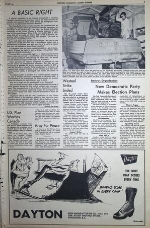   The Western Canadian Lumber Worker, Vol. XXIX, No. 1, 1st Issue Jan. 1962   , page 3