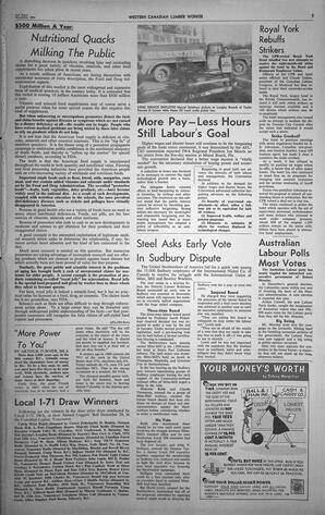   The Western Canadian Lumber Worker, Vol. XXVIII, No. 24, 2nd Issue Dec. 1961   , page 5
