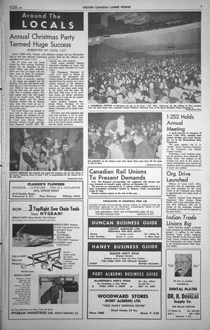   The Western Canadian Lumber Worker, Vol. XXVIII, No. 23, 1st Issue Dec. 1961   , page 7