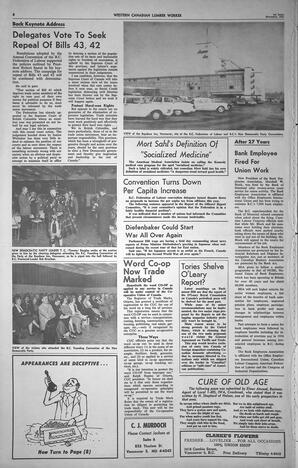   The Western Canadian Lumber Worker, Vol. XXVIII, No. 21, 1st Issue Nov. 1961   , page 6