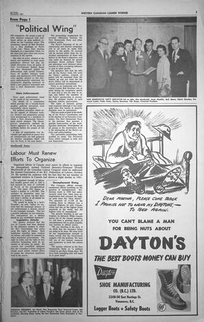   The Western Canadian Lumber Worker, Vol. XXVIII, No. 21, 1st Issue Nov. 1961   , page 3