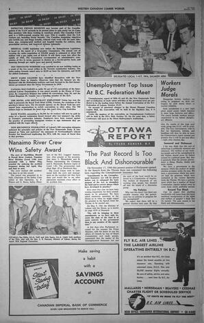   The Western Canadian Lumber Worker, Vol. XXVIII, No. 19, 1st Issue Oct. 1961   , page 8