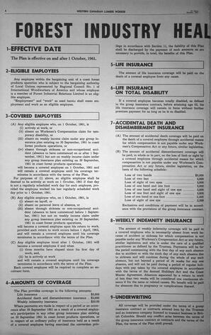   The Western Canadian Lumber Worker, Vol. XXVIII, No. 19, 1st Issue Oct. 1961   , page 4