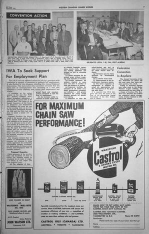   The Western Canadian Lumber Worker, Vol. XXVIII, No. 18, 2nd Issue Sep. 1961   , page 7
