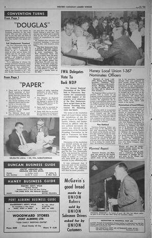   The Western Canadian Lumber Worker, Vol. XXVIII, No. 18, 2nd Issue Sep. 1961   , page 2