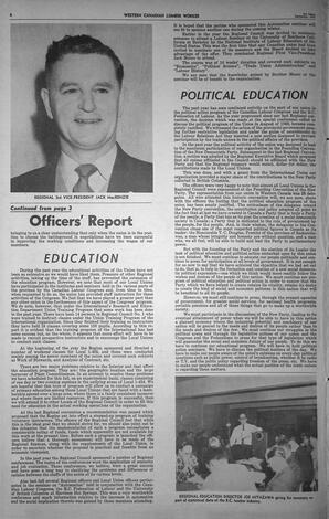   The Western Canadian Lumber Worker, Vol. XXVIII, No. 17, 1st Issue Sep. 1961   , page 4