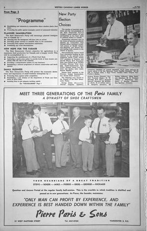   The Western Canadian Lumber Worker, Vol. XXVIII, No. 15, 1st Issue Aug. 1961   , page 6