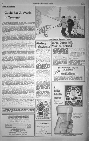   The Western Canadian Lumber Worker, Vol. XXVIII, No. 14, 2nd Issue Jul. 1961   , page 4