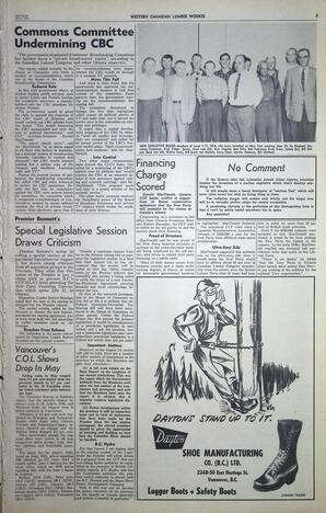   The Western Canadian Lumber Worker, Vol. XXVIII, No. 12, 2nd Issue Jun. 1961   , page 3