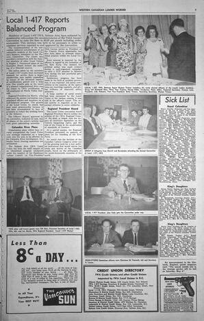   The Western Canadian Lumber Worker, Vol. XXVIII, No. 11, 1st Issue Jun. 1961   , page 7