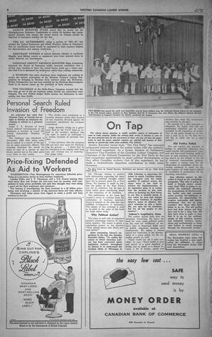   The Western Canadian Lumber Worker, Vol. XXVIII, No. 9, 1st Issue May 1961   , page 8