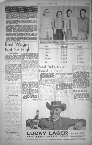   The Western Canadian Lumber Worker, Vol. XXVIII, No. 8, 2nd Issue Apr. 1961   , page 8