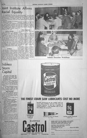   The Western Canadian Lumber Worker, Vol. XXVIII, No. 8, 2nd Issue Apr. 1961   , page 7
