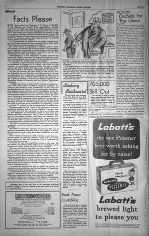   The Western Canadian Lumber Worker, Vol. XXVIII, No. 8, 2nd Issue Apr. 1961   , page 4