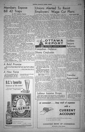   The Western Canadian Lumber Worker, Vol. XXVIII, No. 7, 1st Issue Apr. 1961   , page 8