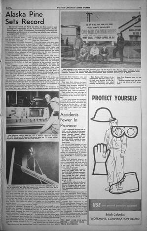   The Western Canadian Lumber Worker, Vol. XXVIII, No. 7, 1st Issue Apr. 1961   , page 5