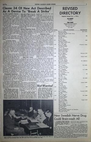   The Western Canadian Lumber Worker, Vol. XXVIII, No. 6, 2nd Issue Mar. 1961   , page 5