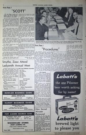   The Western Canadian Lumber Worker, Vol. XXVIII, No. 6, 2nd Issue Mar. 1961   , page 2