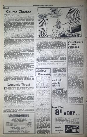   The Western Canadian Lumber Worker, Vol. XXVIII, No. 4, 2nd Issue Feb. 1961   , page 4