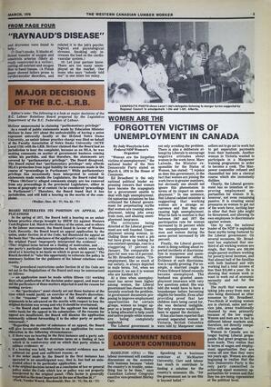   The Western Canadian Lumber Worker, Vol. XLVI No. 3, Mar. 1978   , page 5