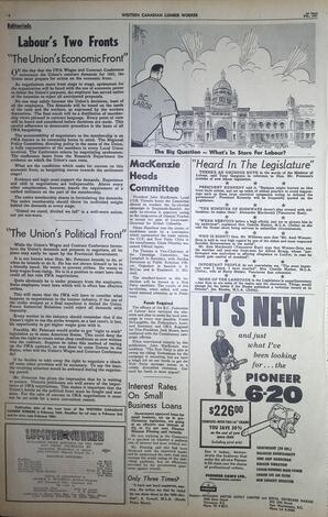   The Western Canadian Lumber Worker, Vol. XXVIII, No. 3, 1st Issue Feb. 1961   , page 4