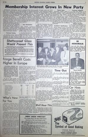   The Western Canadian Lumber Worker, Vol. XXVIII, No. 2, 2nd Issue Jan. 1961   , page 7