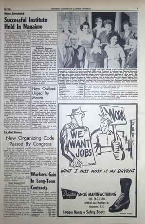   The Western Canadian Lumber Worker, Vol. XXVIII, No. 1, 1st Issue Jan. 1961   , page 3