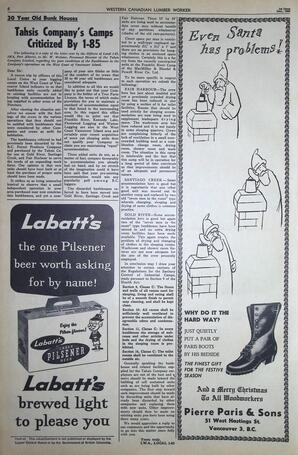   The Western Canadian Lumber Worker, Vol. XXVII, No. 23, 1st Issue Dec. 1960   , page 6